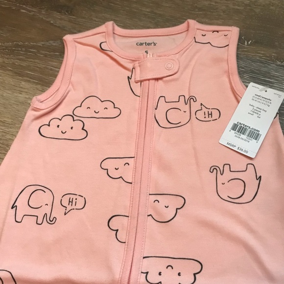 🛍60% OFF! NWT Carter’s 2 pk Sleep Sacks Size 0-3M - Picture 3 of 7